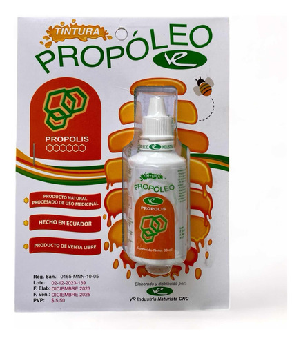 Tintura De Propóleo Gotas 30ml Propoli - mL a $1267