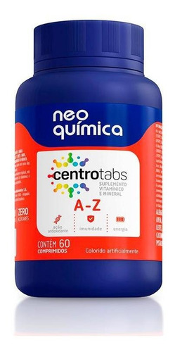 Multivitamínico Centrotabs A-z 60 Comprimidos Sabor Sem Sabor