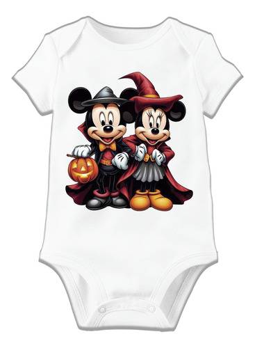 Pañalero Mickey Mouse Y Minnie Mouse Halloween