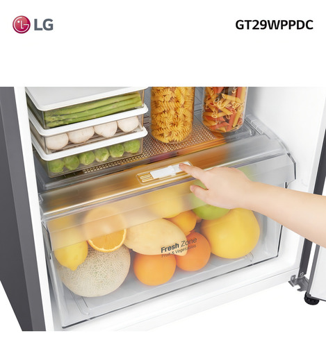 Heladera LG Dispensador Inox Gt29 272 Lts Platinum Silver