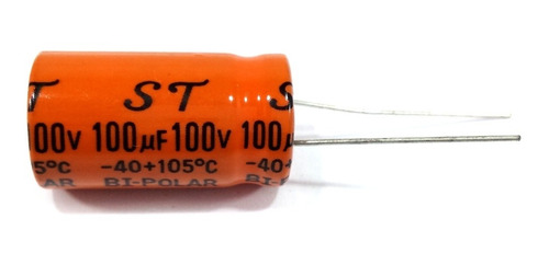 Capacitor Bipolar 100x100 100uf 100v Alto Falante 10 Unidade