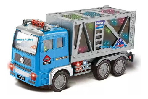 Juguete Camión Truck Container 4d Con Full Luz Y Sonido