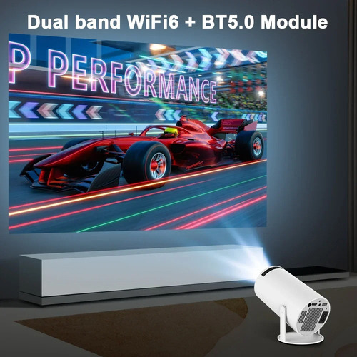Proyector Hy300 Wifi Hd 200ansi Android 11 Blanco 110v/220v