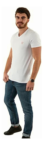 Guess Vn Core Tee Str, Camiseta Hombre, Blanco (white), Ch