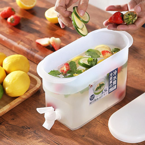 Contenedor De Agua Con Grifo - Jarra Para Nevera Y Bebidas