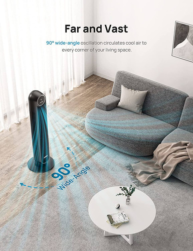 Ventilador Dreo Tower Com Controle, 4 Velocidades, 4 Modos