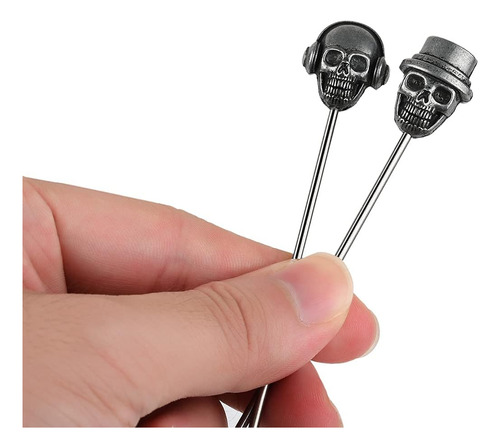 Ds. Distinctive Style Skull Cocktail Picks 6 Piezas...