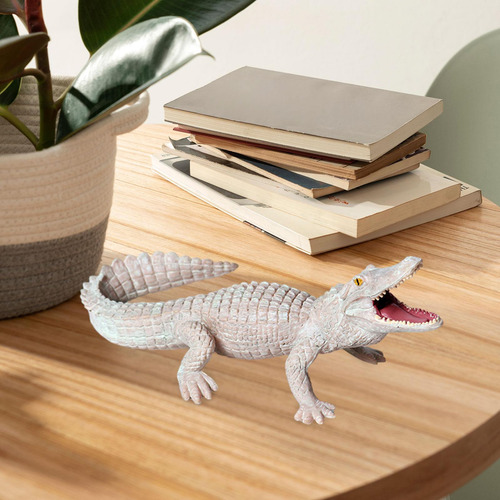 Figura De Animal Coleccionable Modelo De Cocodrilo Para