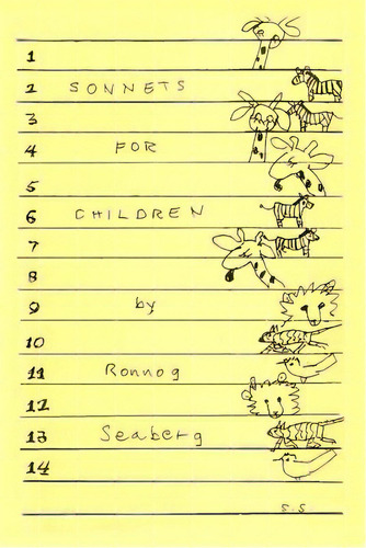 Sonnets For Children 1994, De Seaberg, Ronnog. Editorial Lulu Pr, Tapa Blanda En Inglés