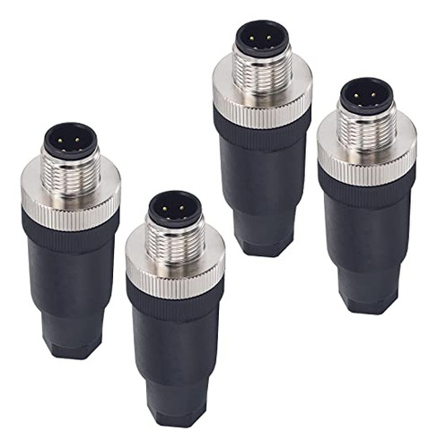 Pack De Conectores Ethernet M12 Ip67 4 Pin Hembra Y Macho