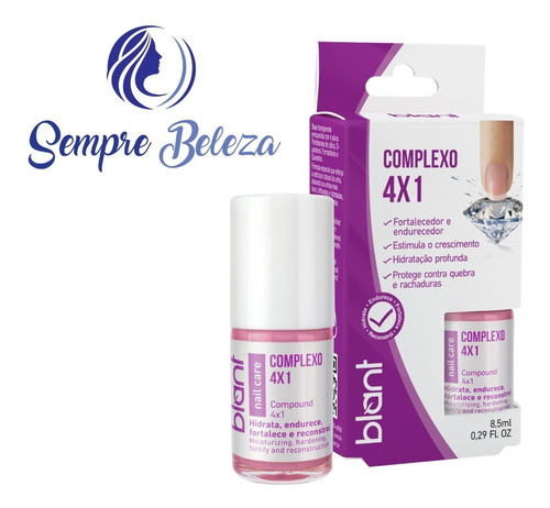 Base Fortalecedora Endurecedora De Unhas Blant Complexo 4x1