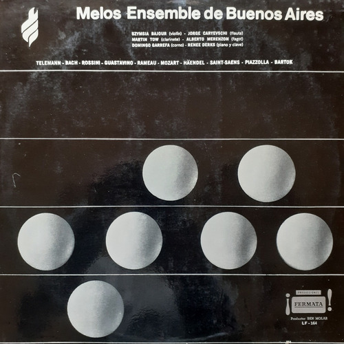 Vinilo Melos Ensemble De Buenos Aires