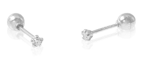 Broqueles Zirconia Mini 1.8mm Plata 0.925, Bebé, Piercing