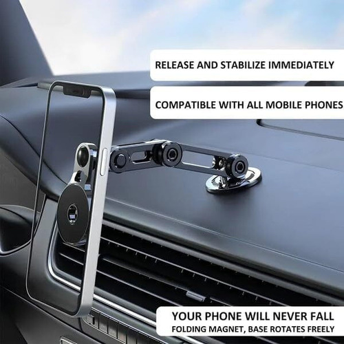 Soporte Magnético Teléfono De Metal Para Automóvil 360 °