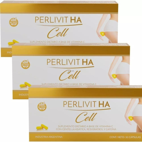 Nuevo Perlivit Ha Cell Tratamiento Anti Celulitis 90 Caps