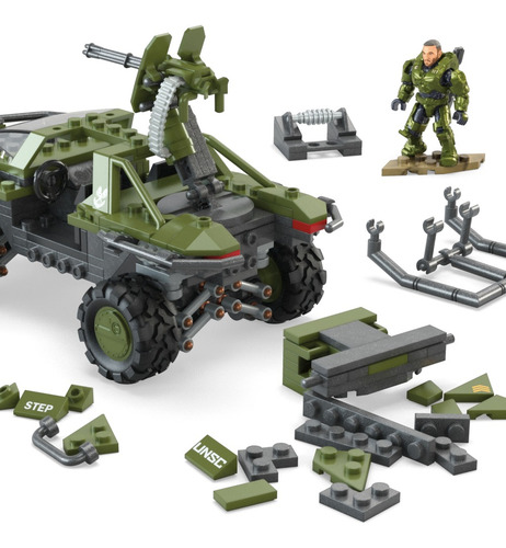 Mega Juguete De Construcción Warthog Del Fleetcom 462 Multicolor