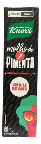 Molho De Pimenta Knorr Chilli Beans Kit 4 Unidades De 60ml