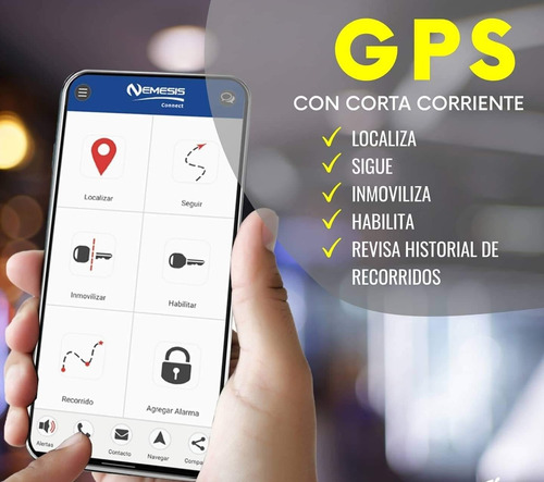 Gps Auto Nemesis Ng105 Con Plan + Chip 1 Mes Uso Gratis App