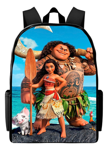 Bolsa Infantil Mochila Juvenil Personagens Moana Desenho do tecido MOANA M39