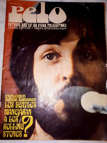 Revista Pelo De 1970 N°6  Coleccionistas  Beatles