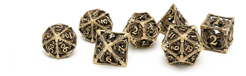 Dados Dnd Dragón Bronce Antiguo 7 Piezas Mmg