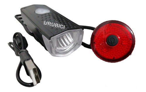 Luz Trasera Y Delantera Kit Usb Bicicleta Recargable