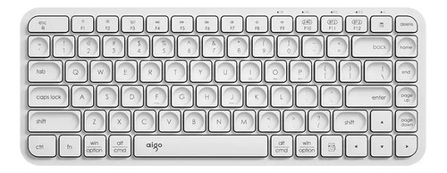 Teclado Inalámbrico 2 Dispositivos Bt + Wifi Aigo V200 White