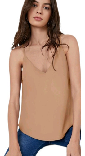 Top Tirantes Shein Camel Rosé Cm