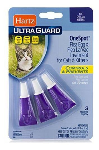 Hartz Ultraguard Onespot Pulgas Y Garrapatas Gotas Para Los 