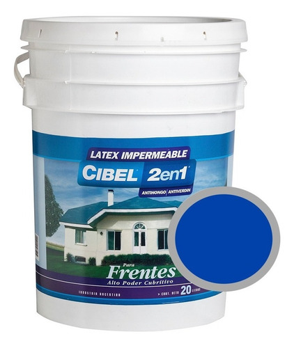 Latex Frentes Colores 2en1 Cibel Exterior Impermeable 20 Lts