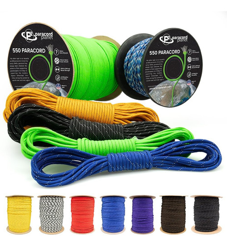 Cuerda Paracord Reflectiva Tipo Iii Nylon Para Supervivencia