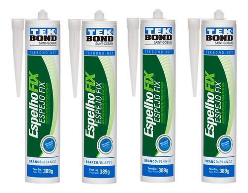 4 Fixa Espelho Cola Fixação Parede Tekbond