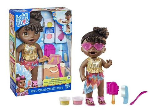 Baby Alive Core Dia Na Praia Cabelos Pretos Hasbro