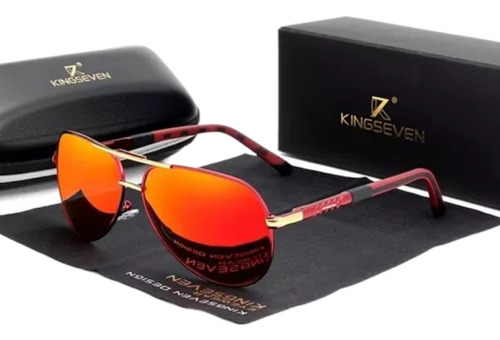 Lentes De Sol Premium Piloto Gafas Kingseven Originales