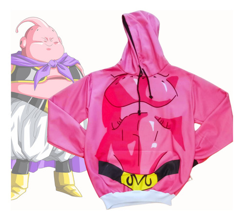 Sudadera Sublimada Majin Buu Dragon Ball Z
