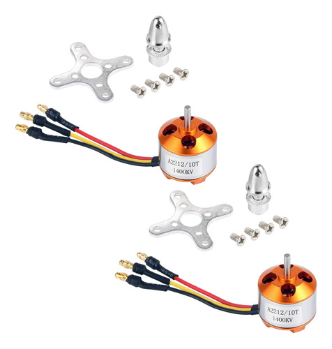 Motor Outrunner Sin Escobillas 2212 1400kv De 2 Piezas Con S