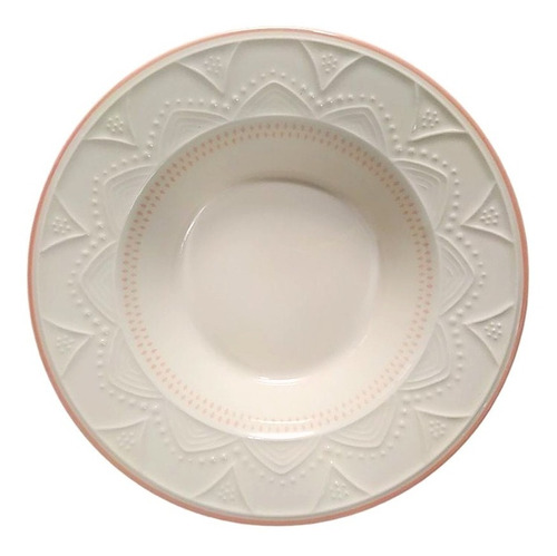 Plato Hondo Redondo 23 Cm Porcelana Decoracion Vajilla Bz3