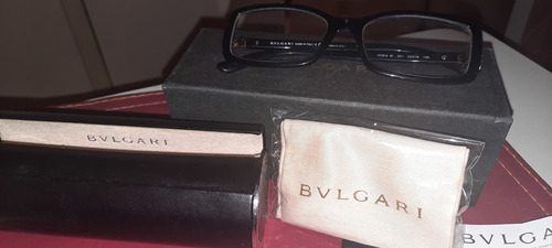 Lentes Anteojos Bvlgari Negros Original Sin Detalles