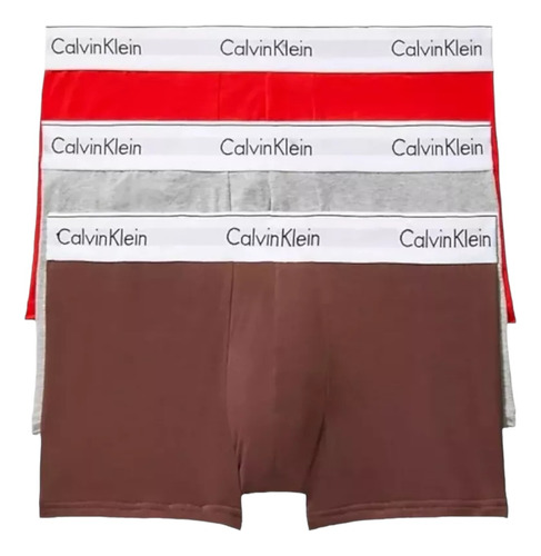 Boxer Trunk 3 Pack Modern Calvin Klein Algodon Original