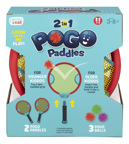 Palas Pogo 2 En 1 Juego De Volea Al Aire Para Niños