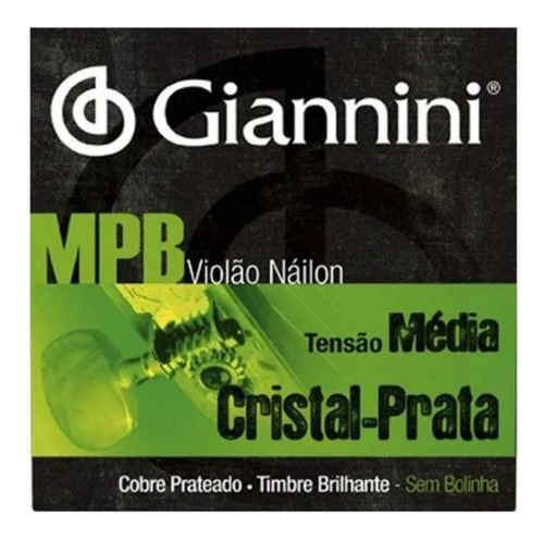 Imagem 1 de 3 de Encordoamento Giannini Série Mpb P/ Violão Nylon
