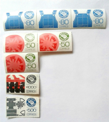 Imagen 1 de 5 de Timbres Postales Coleccion Mexico Exporta