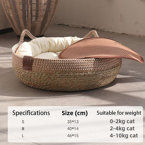 Fs Nido De Cesta De Cama De Gato, Cómodo Con Un Cojín M