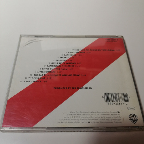 Van Halen Diver Down Cd Ed Alemana De Época, Van Halen (Usado)