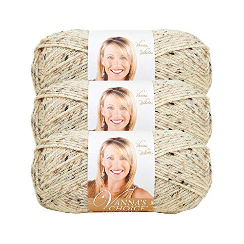 Lion Brand Vanna's Choice Yarn (paquete De 3) Oatmeal 8...