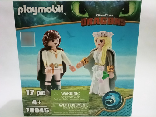 Playmobil Boda Hipo Y Astrid Como Entrenar A Tu Dragón 70045 (Usado)
