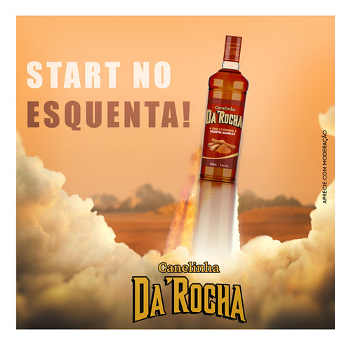 12 Canelinha Da Rocha Gengibre Com Canela - Garrafa De 900ml