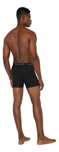 Calzones Calvin Klein Negros Algodón Cotton Stretch 3 Pzas