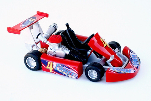 Imagen 4 de 6 de Karting Welly Go Kart Coleccionables Esc 1/16 Metal La Plata