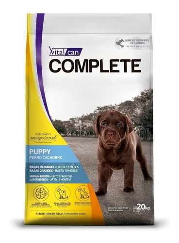 Imagen 1 de 1 de Alimento Vitalcan Complete para perro cachorro de raza mediana y grande sabor mix en bolsa de 20 kg